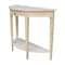 International Concepts Rectangle Half Moon Console Table, 42 W, 16 L, 31 in H, Wood, Unfinished OT-1643HD - alternate 3